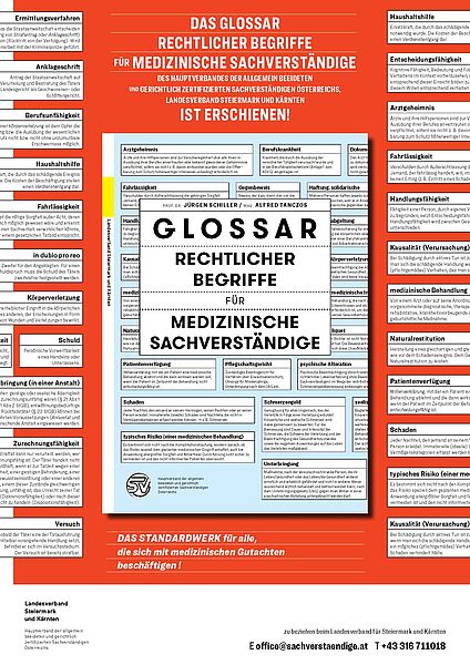 Glossar rechtlicher Begriffe für medizinische Sachverständige